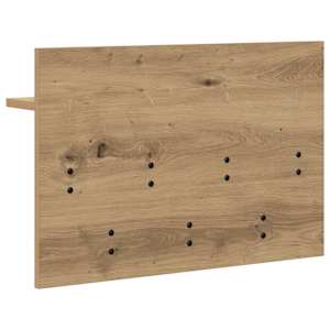 Nástěnný věšák na kabáty Artisanový dub 60 x 40 x 12 cm - obrázek 7