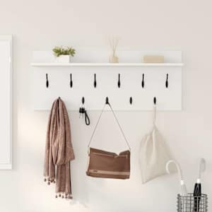 Nadwyčajna obešalnik za plašče s polico Bela 100 x 40 x 12 cm