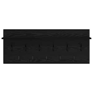 Nástěnný věšák na kabáty s policí Černý dub 100 x 40 x 12 cm - obrázek 5
