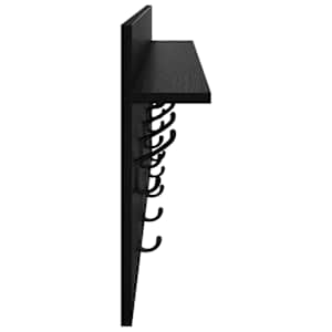 Nástěnný věšák na kabáty s policí Černý dub 100 x 40 x 12 cm - obrázek 6