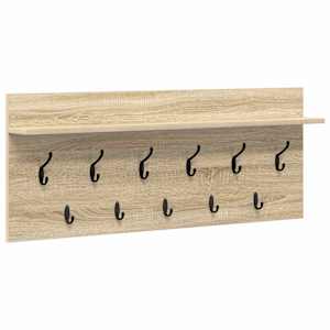 Nástěnný věšák na kabáty s policí Sonoma dub 100 x 40 x 12 cm - obrázek 2