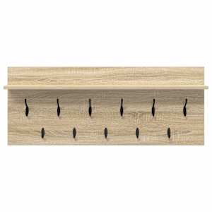 Nástěnný věšák na kabáty s policí Sonoma dub 100 x 40 x 12 cm - obrázek 5