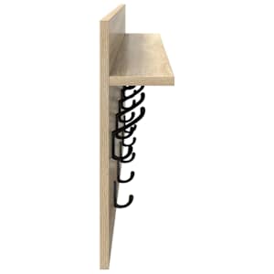 Nástěnný věšák na kabáty s policí Sonoma dub 100 x 40 x 12 cm - obrázek 6