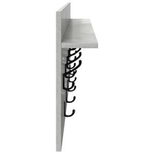 Nástěnný věšák na kabáty Betonově šedá 100 x 40 x 12 cm - obrázek 6