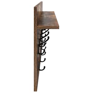 Nástěnný věšák na kabáty s policí Kouřový dub 100 x 40 x 12 cm - obrázek 6