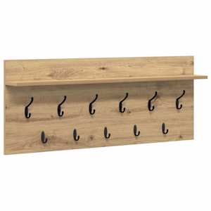 Nástěnný věšák na kabáty Artisanový dub 100 x 40 x 12 cm - obrázek 2