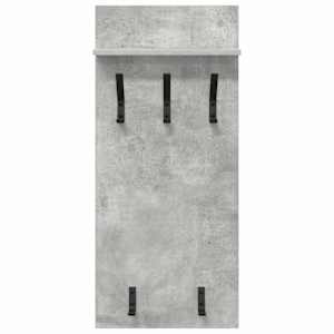 Nástěnný věšák na kabáty s policí Betonově šedá 40 x 10 x 90 cm - obrázek 5