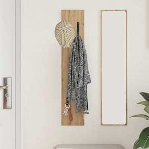 Nástěnný věšák na kabáty Artisanový dub 20 x 1,5 x 100 cm - obrázek 4