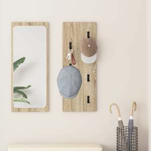 Nadwyčajna obešalnik za plašče Sonoma hrast 30 x 1,5 x 80 cm