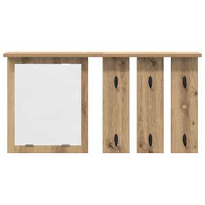 Nástěnný věšák na kabáty s policí dub artisan 85 x 10 x 45 cm - obrázek 5