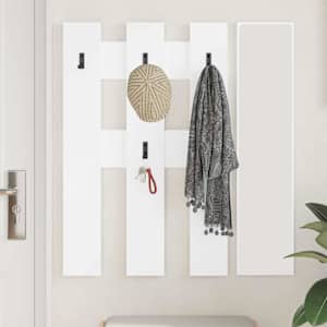 Nástěnný věšák na kabáty Bílá 65 x 3 x 100 cm Kompozitní dřevo - obrázek 4
