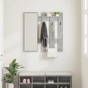 Nástěnný věšák na kabáty Betonově šedá 100 x 10 x 100 cm - obrázek 4
