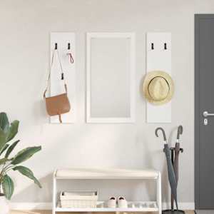 Nadwyčajna obešalnik za plašče Bela 96 x 1,5 x 90 cm