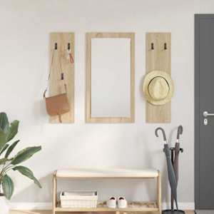 Nadwyčajna obešalnik za plašče Sonoma hrast 96 x 1,5 x 90 cm
