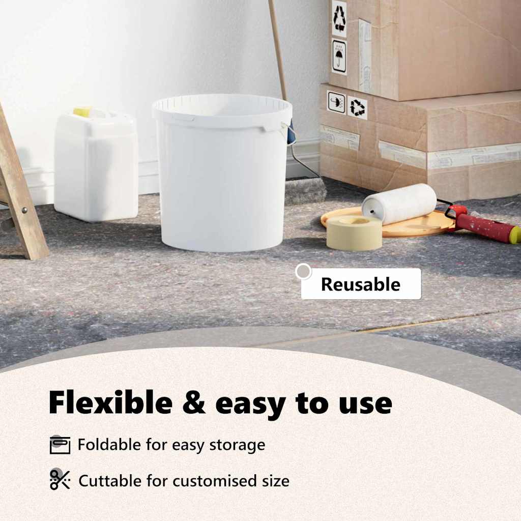 vidaXL Umzugsdecken 25 pcs Grau 150 x 200 cm Stoff – Bild 10