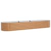 vidaXL K&otilde;rge peenar Pruun 320 x 80 x 44 cm Teras