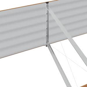 Vyvýšený záhon Hnědá 240 x 80 x 44 cm Ocel - obrázek 8