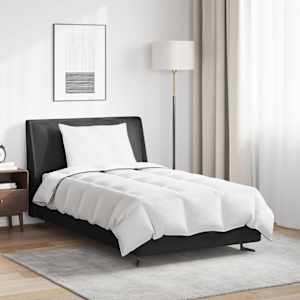 Zimska posteljnina z blazino 2 pcs Bela Perje