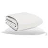 vidaXL Talve tek padjaga 2 tk Valge Down Feather