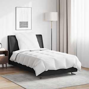 Zimska posteljnina z blazino 2 pcs Bela Perje