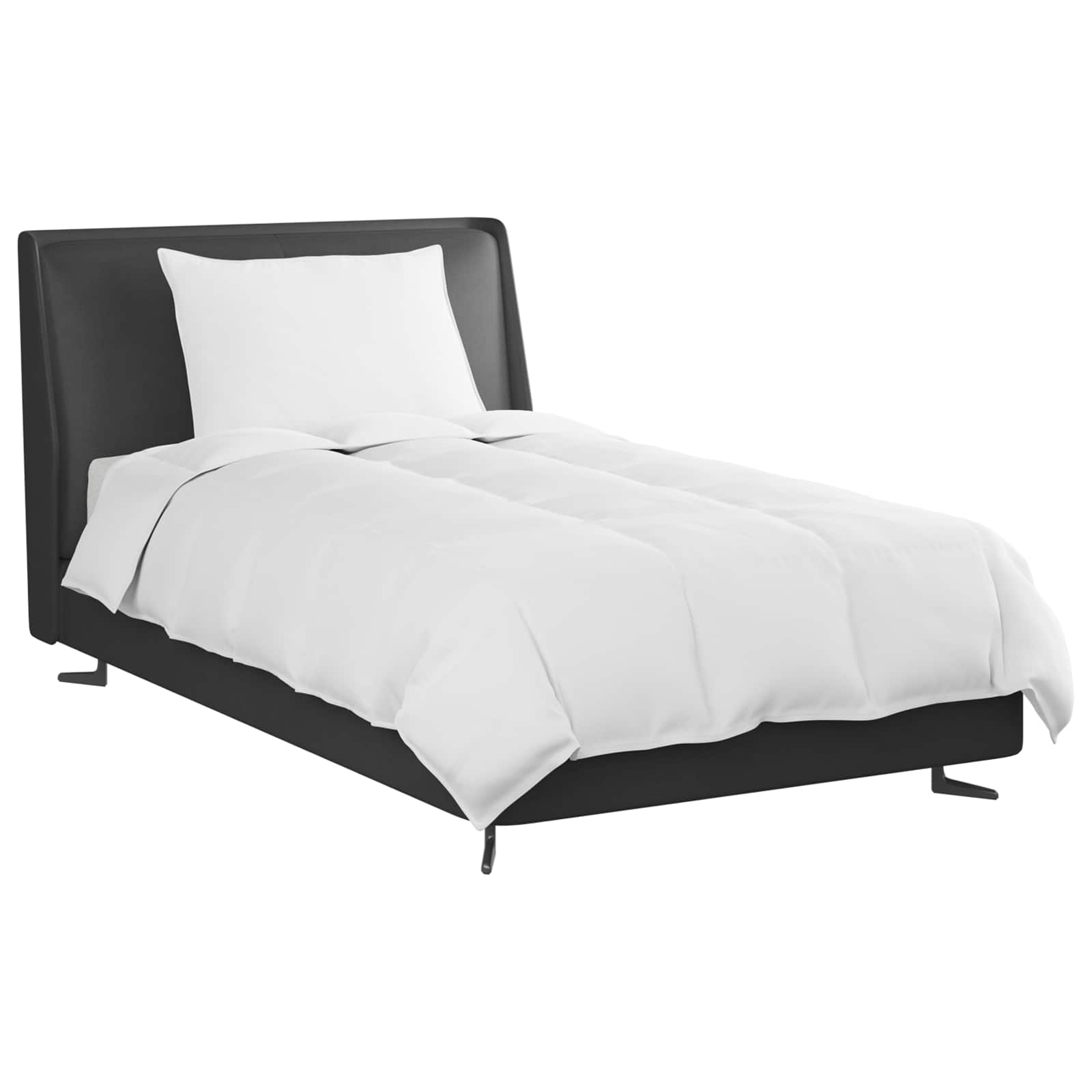 Thumbnail - vidaXL Winterbettdecke mit Kissen 2 pcs Weiß Daunenfeder