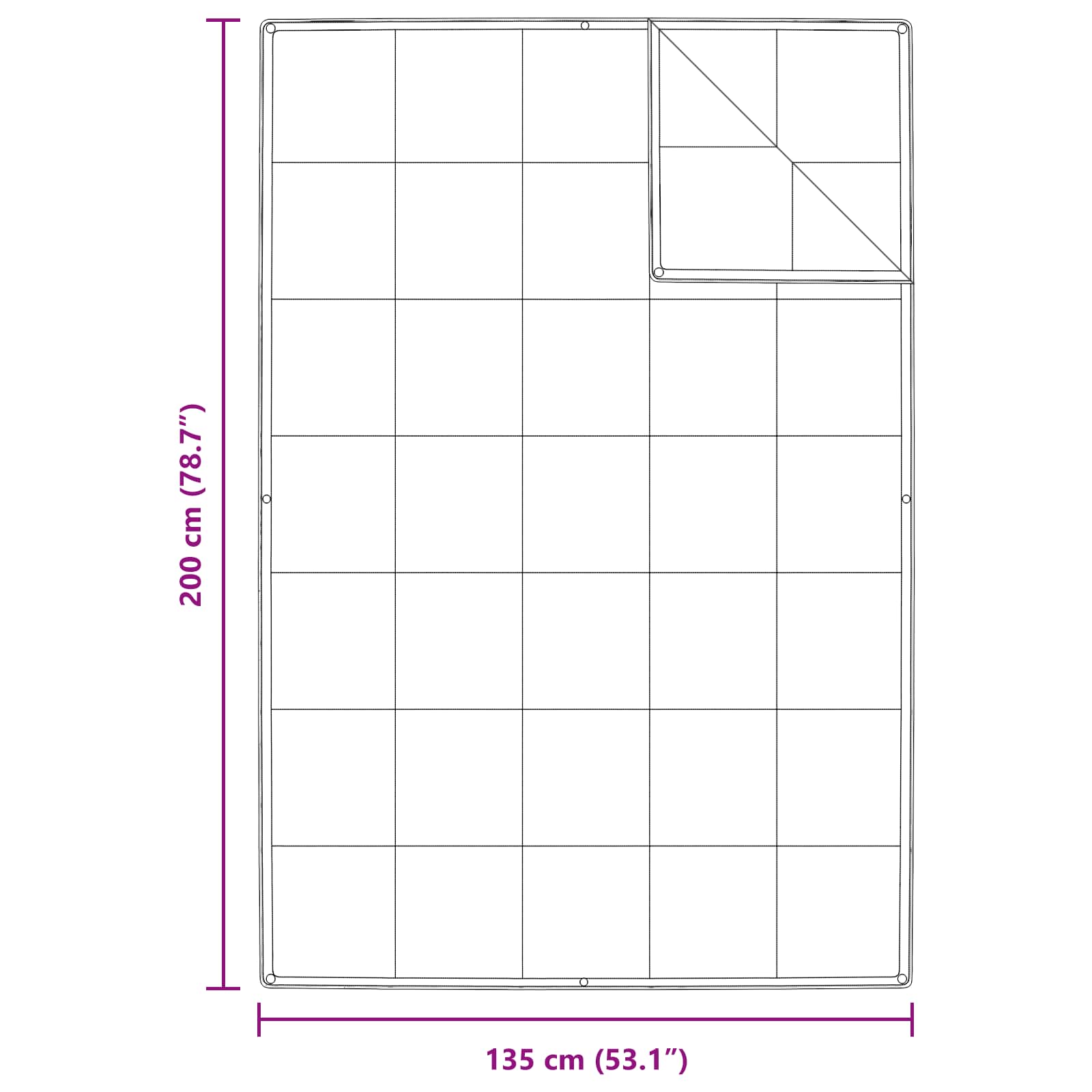 Dekbed met kussen 2 pcs Wit 135 x 200 cm Dons - Afbeelding 8
