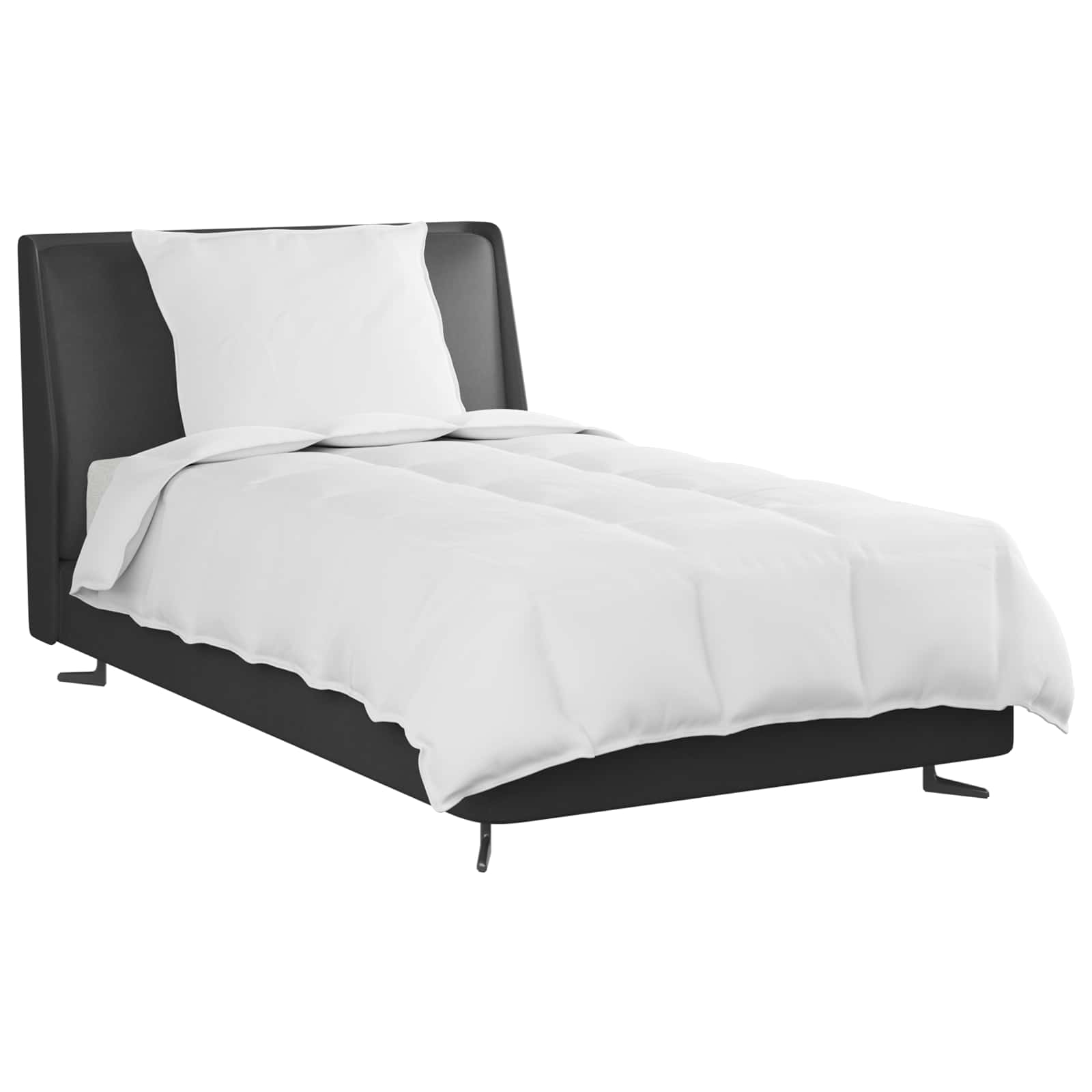 Dekbed met kussen 2 pcs Wit 135 x 220 cm Dons - Afbeelding 3