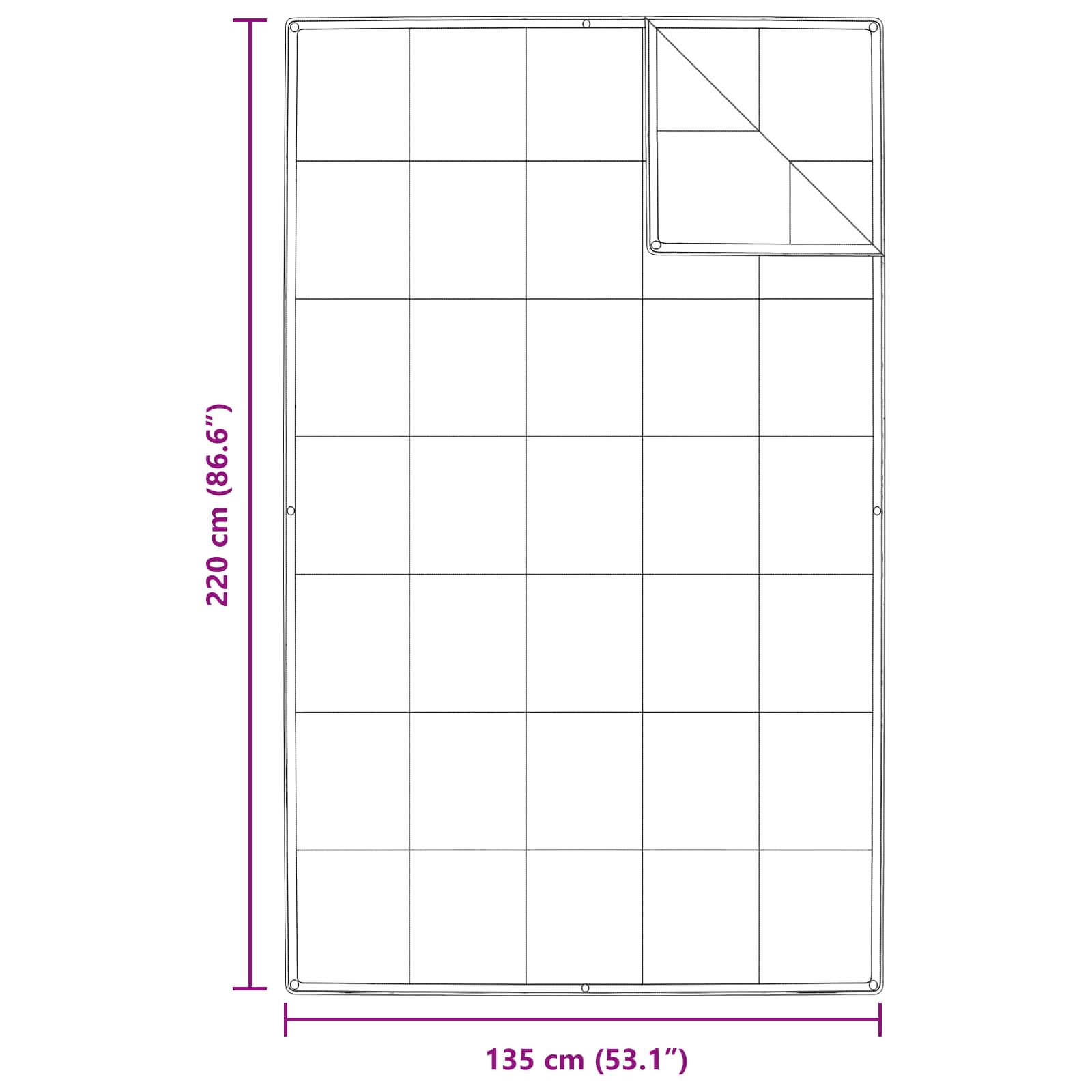 Dekbed met kussen 2 pcs Wit 135 x 220 cm Dons - Afbeelding 8