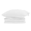 vidaXL 2-in-1 &Uuml;hepoolsed Tekk padjaga 2 tk Valge Down Feather