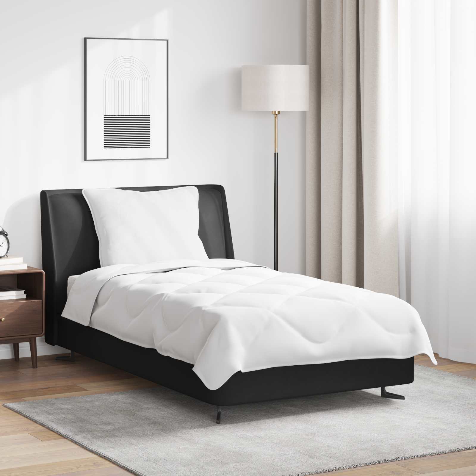 Suvised teki padjaga 2 pcs Valge Mikrofiiber