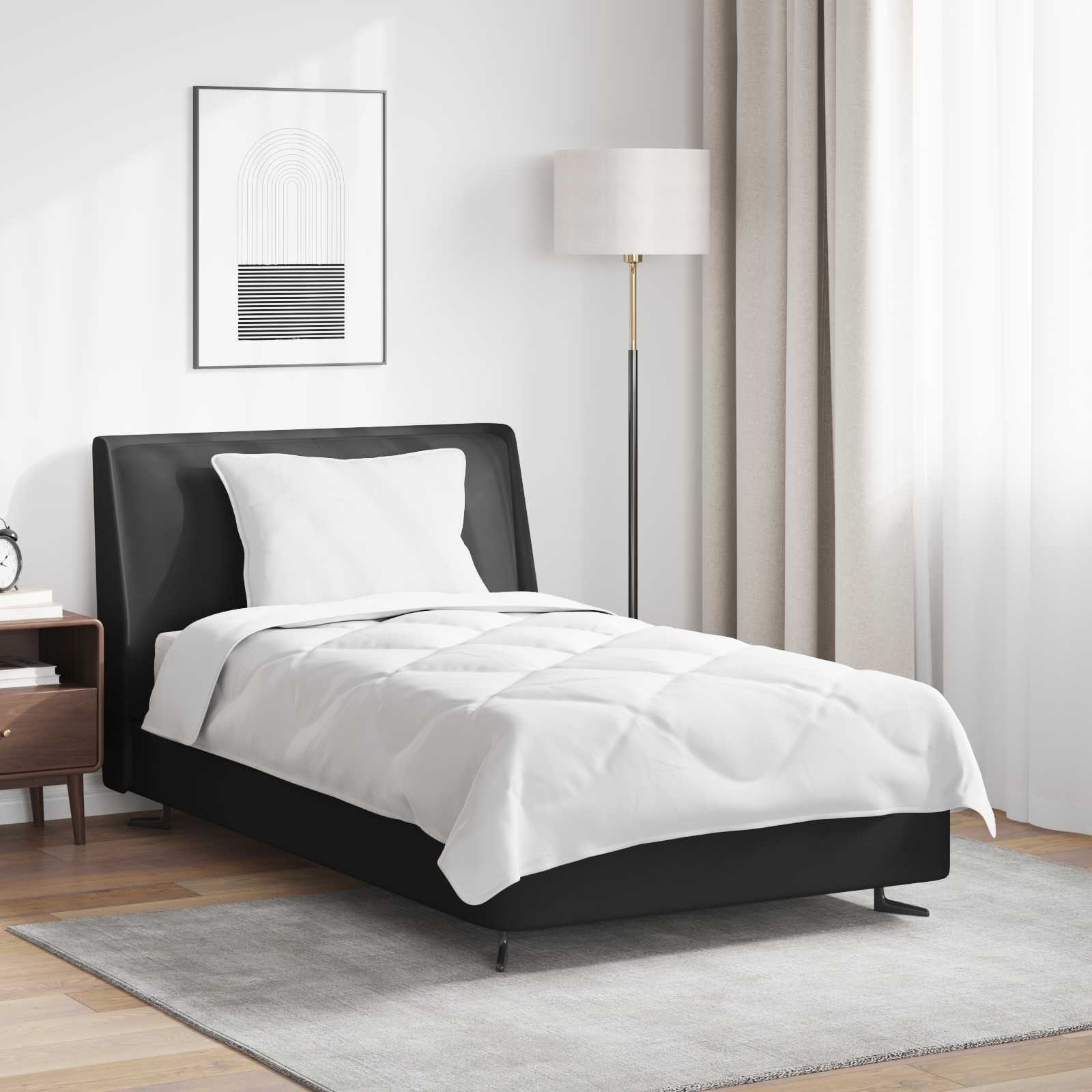 Thumbnail - vidaXL Ganzjahresbettdecke mit Kissen 2 pcs Weiß Mikrofaser