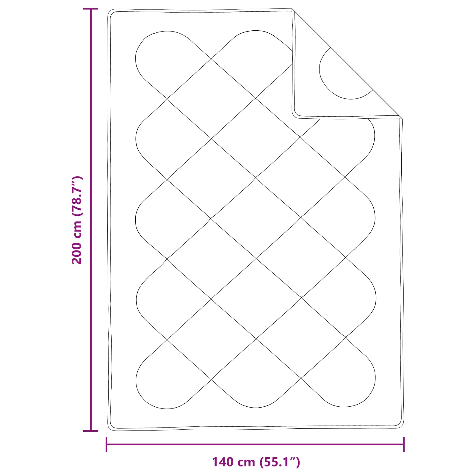 Het Duvet voor Elk Seizoen met kussen 2 pcs Wit Microvezel image 8