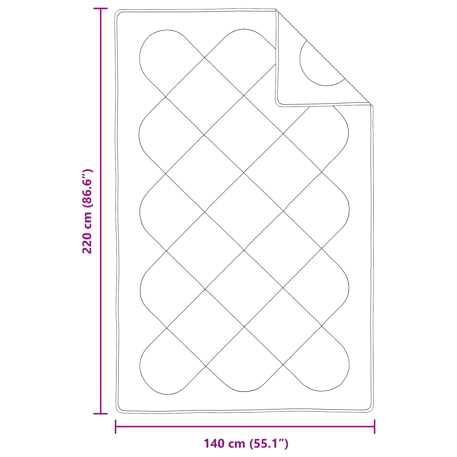 Het Duvet voor Elk Seizoen met kussen 2 pcs Wit Microvezel image 8