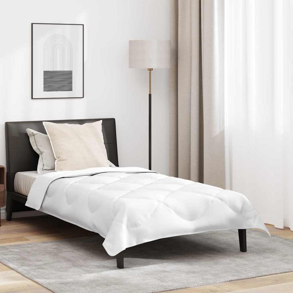All-season dekbed met kussen Wit 140 x 200 cm Microfibre