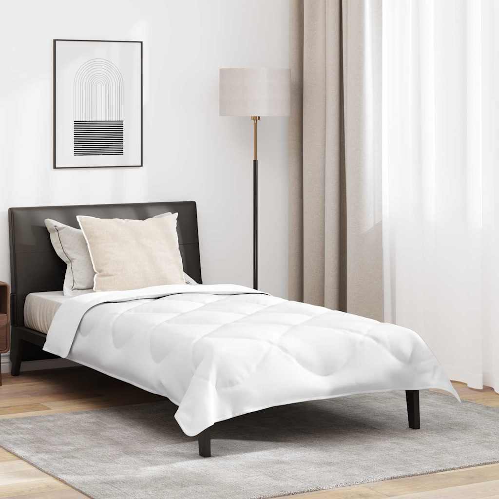 All-season dekbed met kussen Wit 140 x 220 cm Microfibre