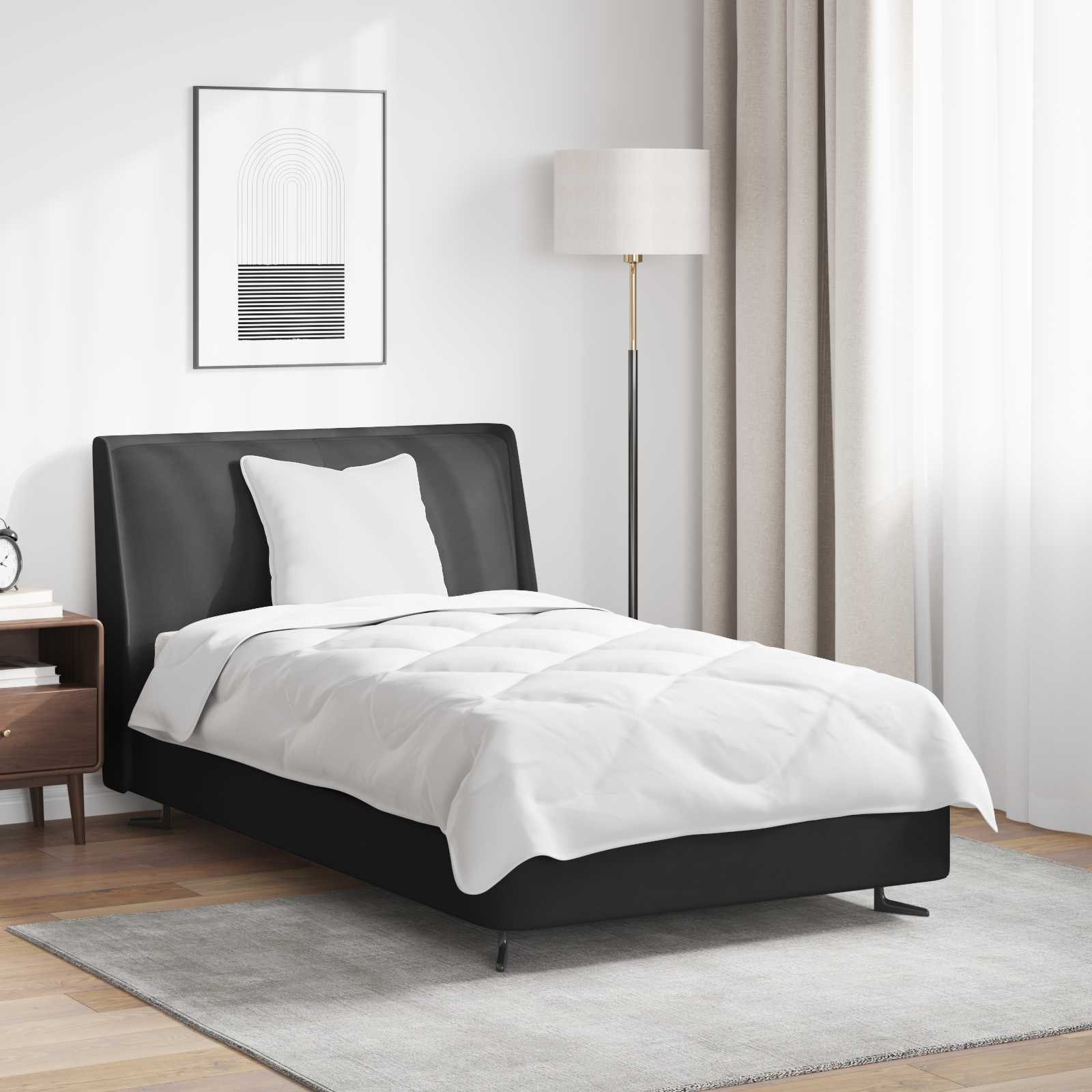 Thumbnail - vidaXL Bettdecke mit Kissen 2 pcs Weiß Mikrofaser