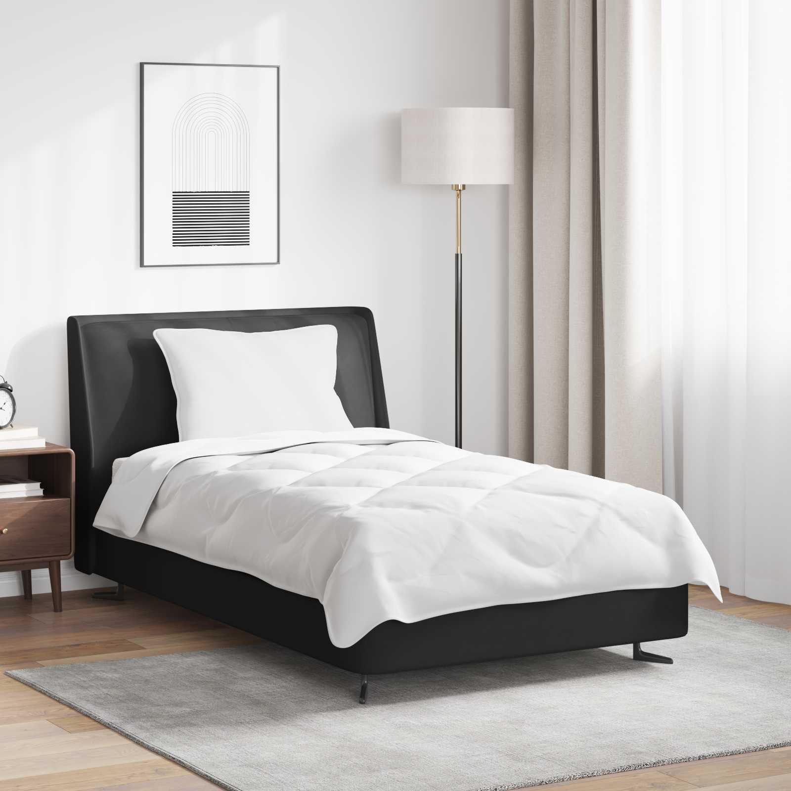 Odeja z blazino 2 pcs Bela Mikrovlakna