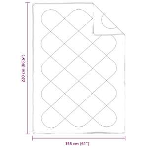 Přikrývka s polštářem 2 pcs Bílá Mikrovlákno - obrázek 8