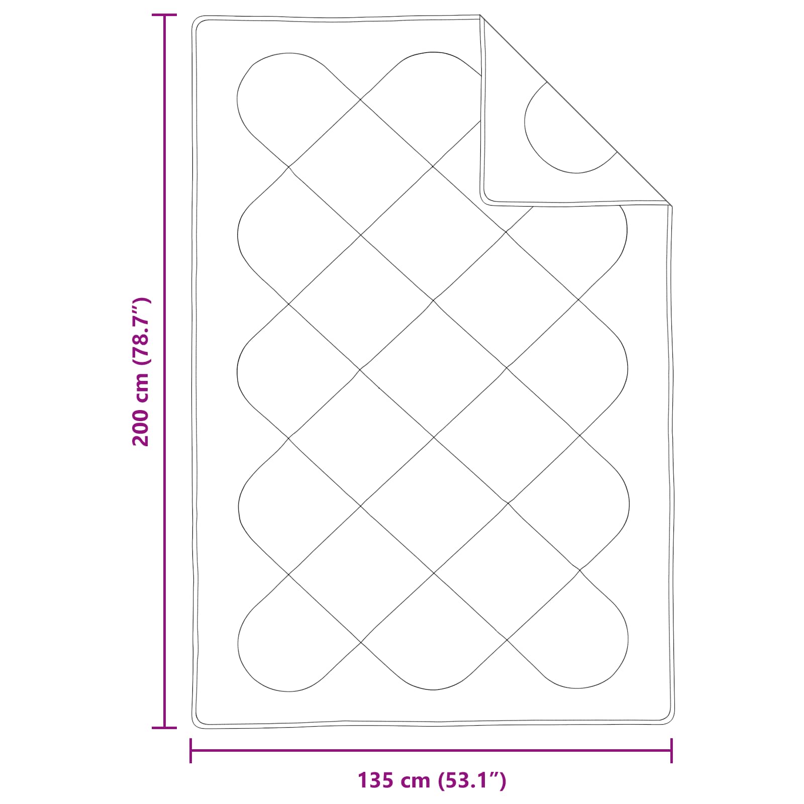 Dekbed met kussen 2 pcs Wit Microvezel image 8