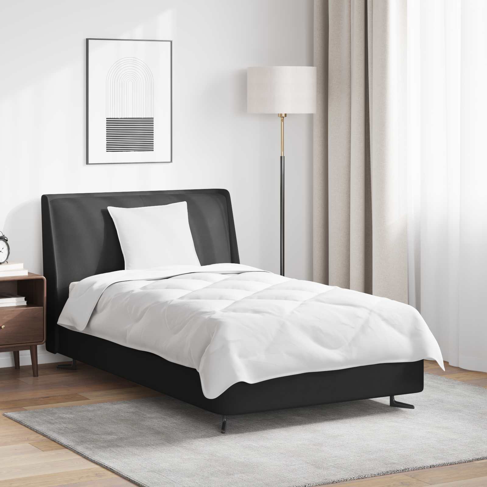 Suletekk padjaga 2 pcs Valge Mikrofiiber