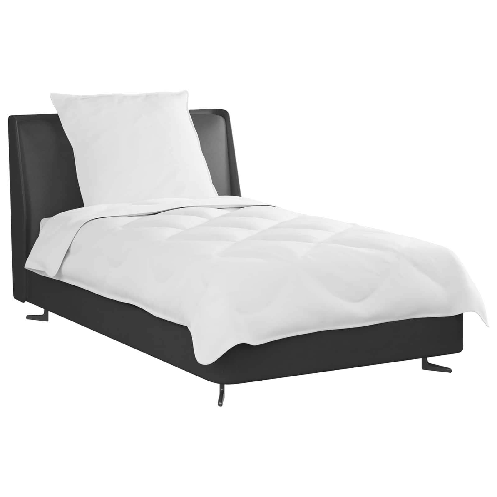 Odeja z blazino 2 pcs Bela Mikrovlakna - slika 3