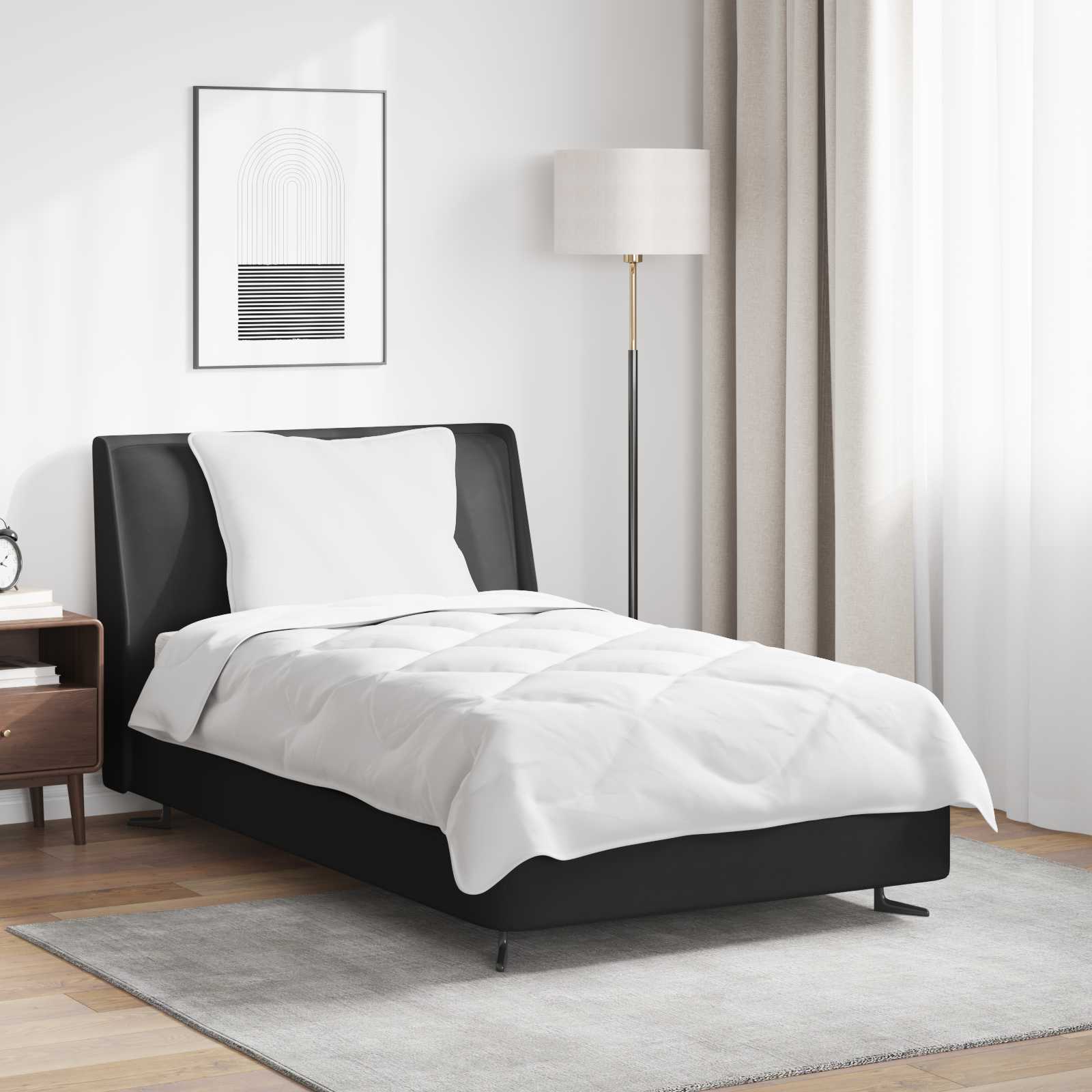 Teki komplekt padjaga 2 pcs Valge Mikrofiiber