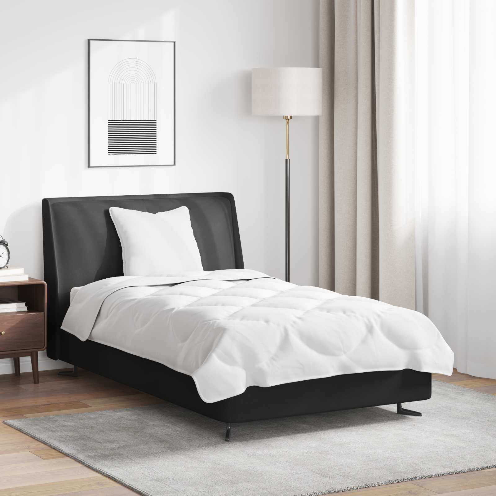 Teki komplekt padjaga 2 pcs Valge Mikrofiiber