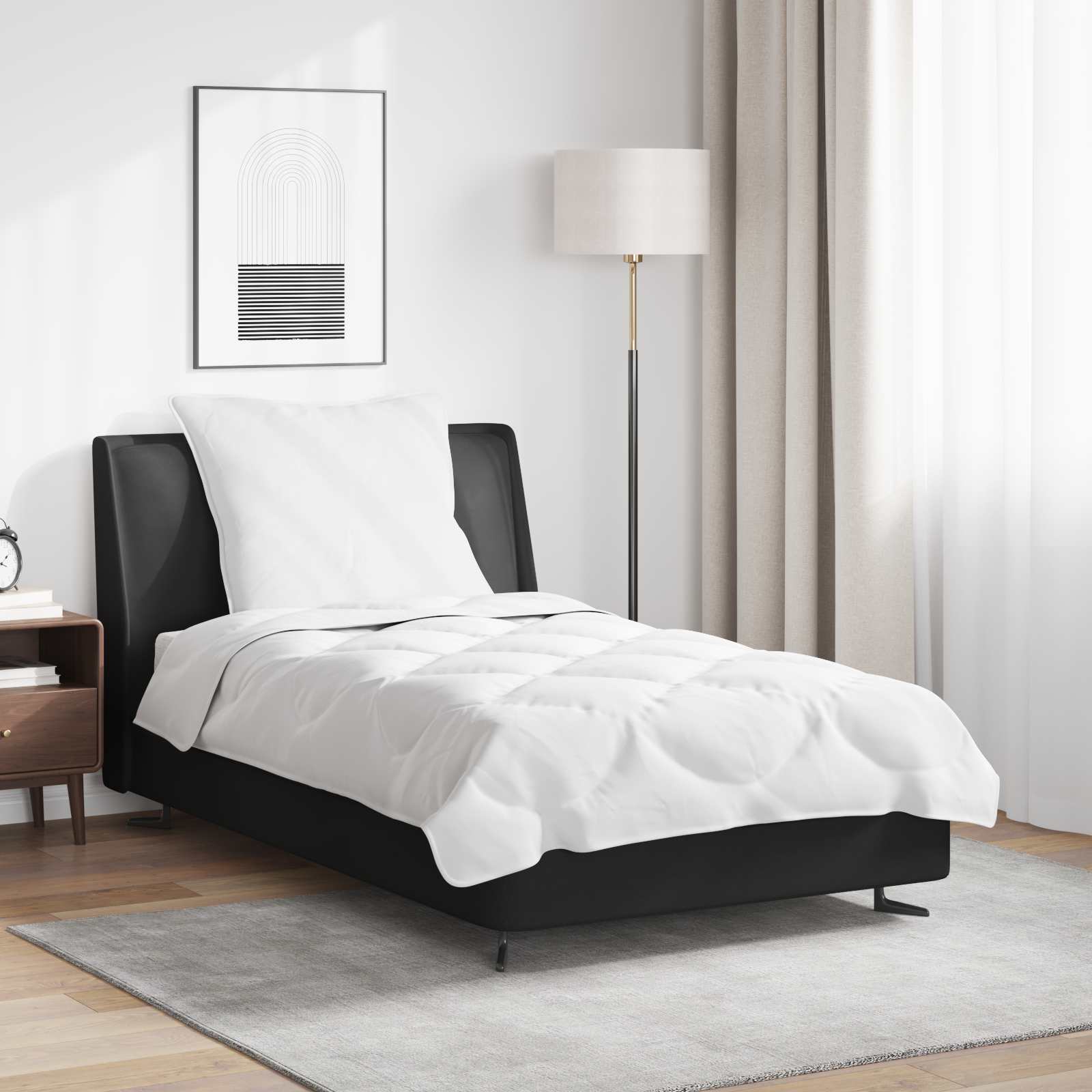 Teki komplekt padjaga 2 pcs Valge Mikrofiiber