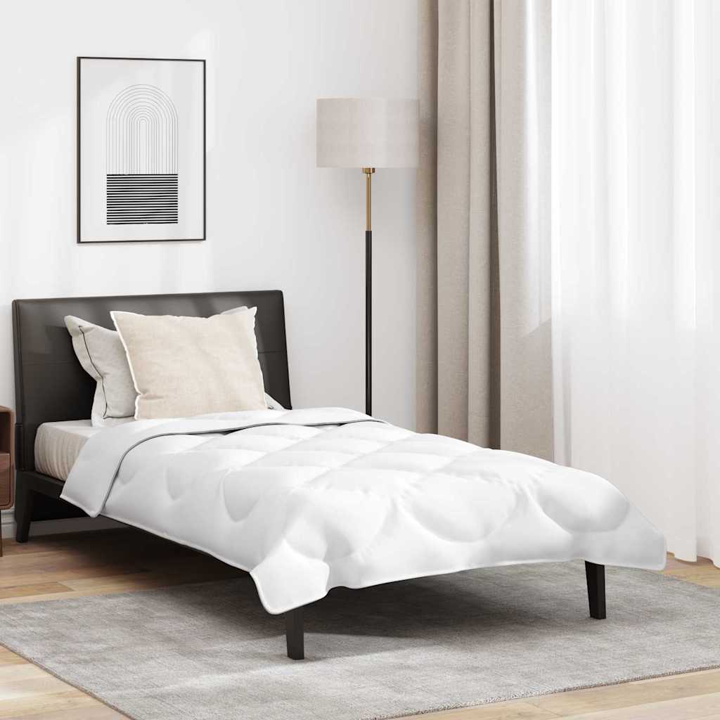 Dekbed met kussen 2 pcs Wit 155 x 220 cm Microfibre