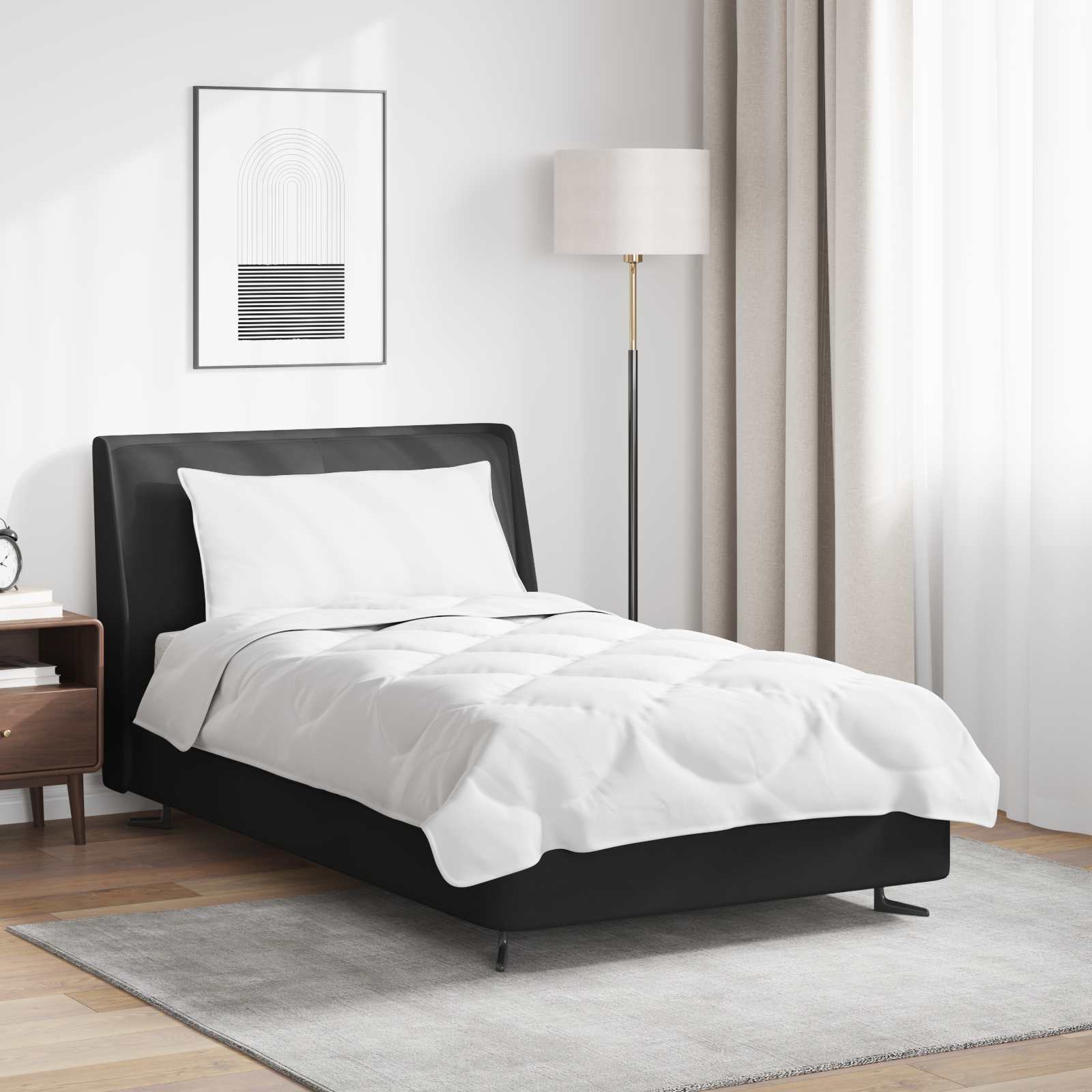 Teki komplekt padjaga 2 pcs Valge Mikrofiiber