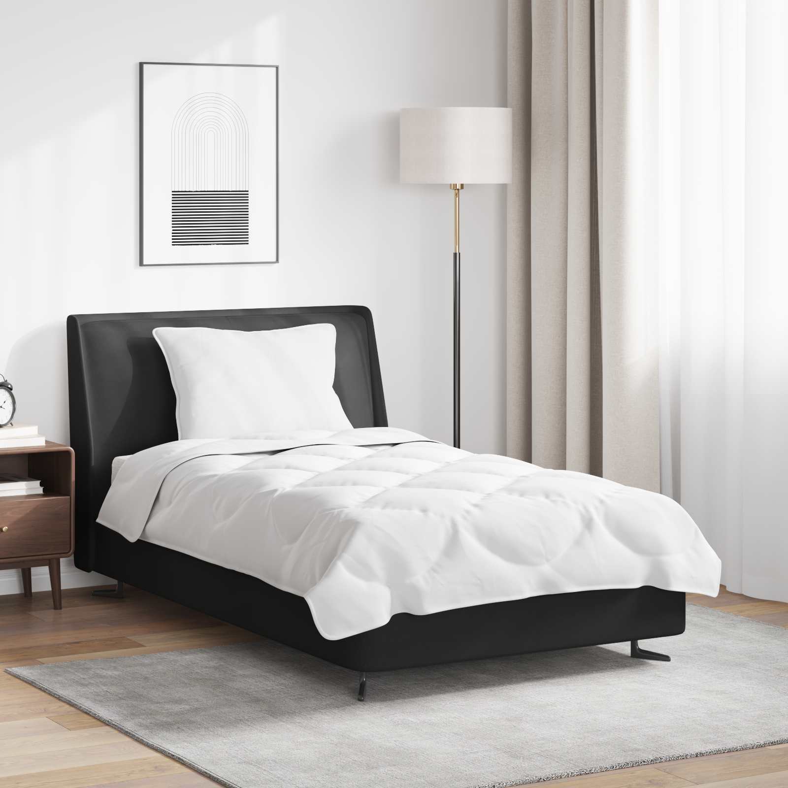 Teki komplekt padjaga 2 pcs Valge Mikrofiiber