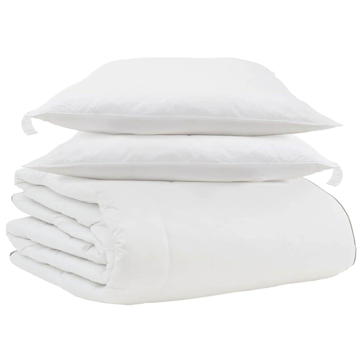 Vinter dyne med pude 3 stk. Hvid Dunfjer - Billede 2
