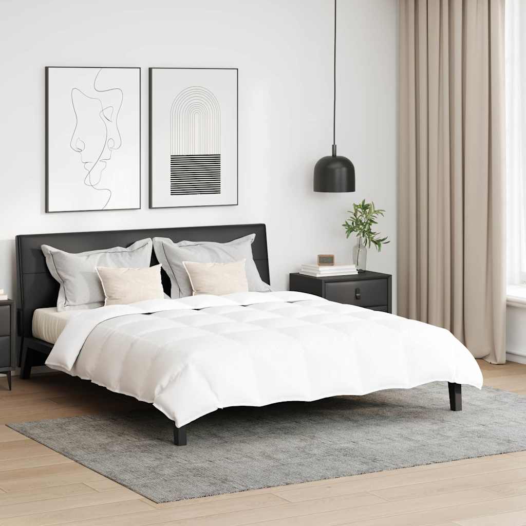 Paplan párnával 3 pcs Fehér 200 x 200 cm Pehely 