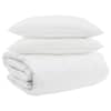vidaXL Teki komplekt padjaga 3 tk Valge Down Feather